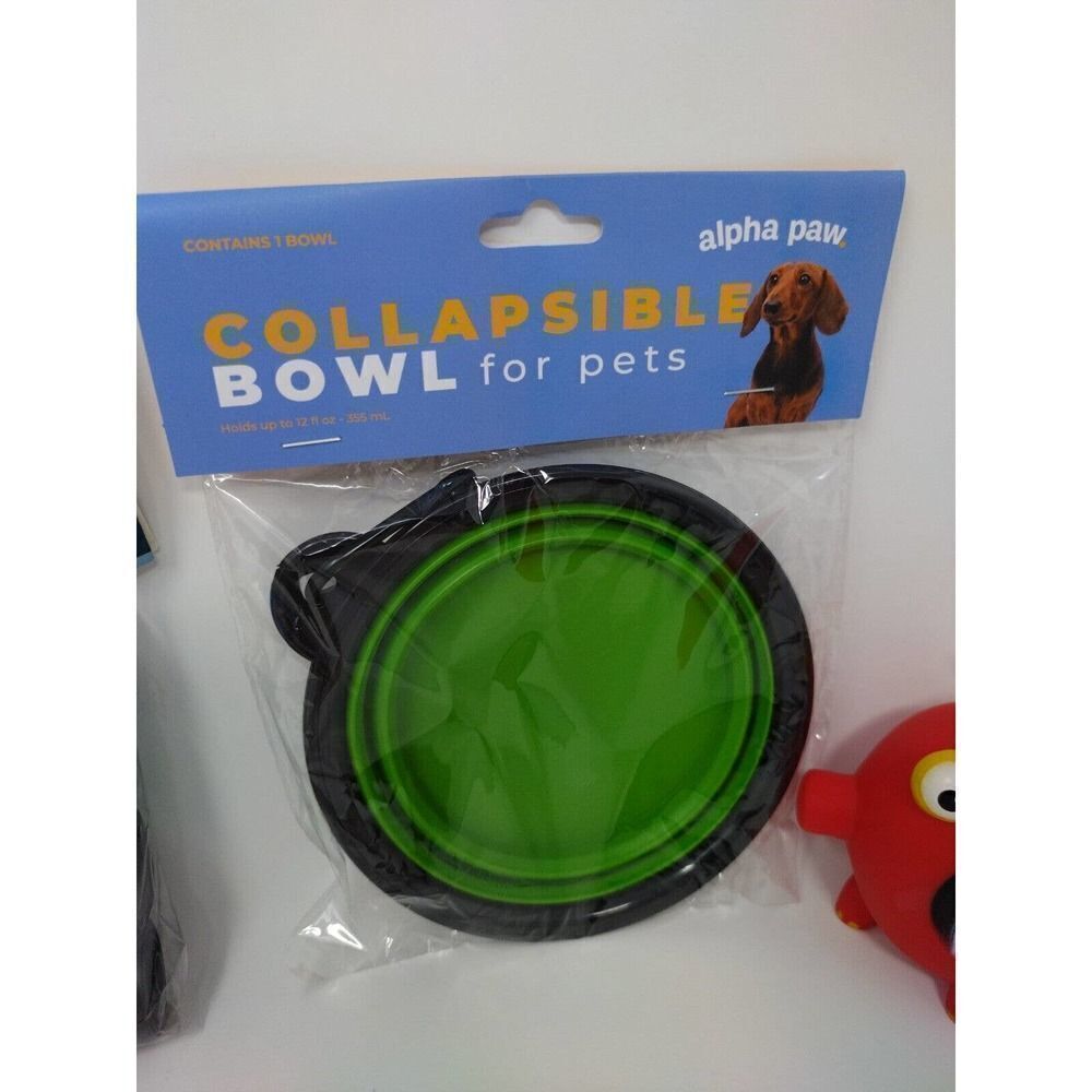 Dog Accessories Set 4 Item Lot Includes Portable Bowl, Flashlight, Poo Bags, Toy - Picture 4 of 5